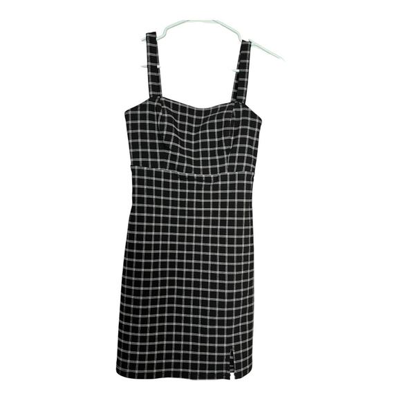 Hollister Dresses & Skirts - Hollister Black White plaid Emo Skater Dress Whimsigoth Grunge y2k Goth XS
